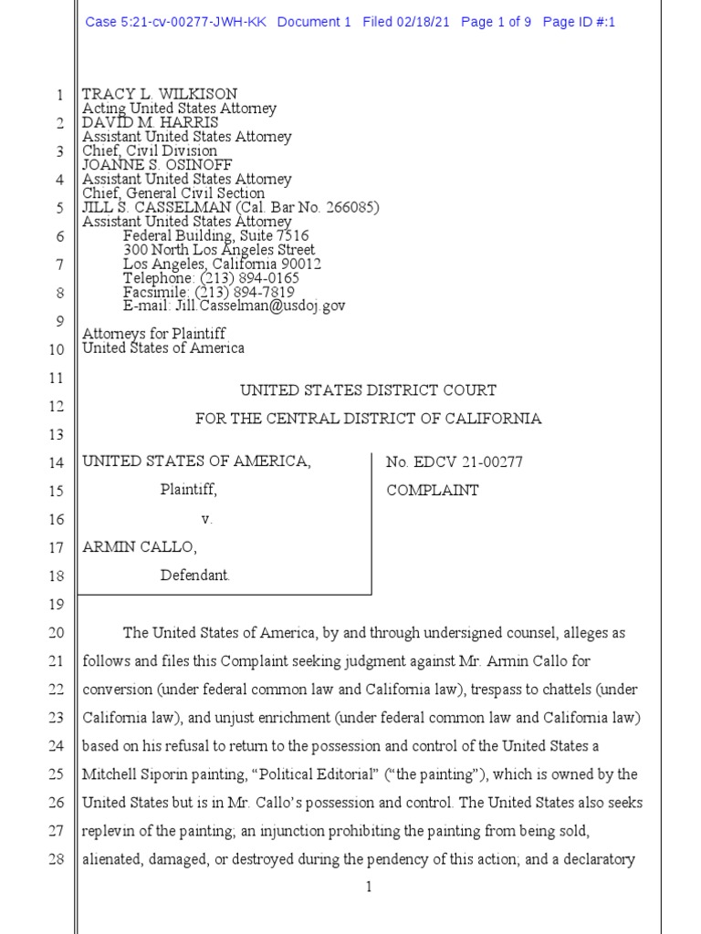 WPA Painting | PDF | Conversion (Law) | Civil Law (Common Law)