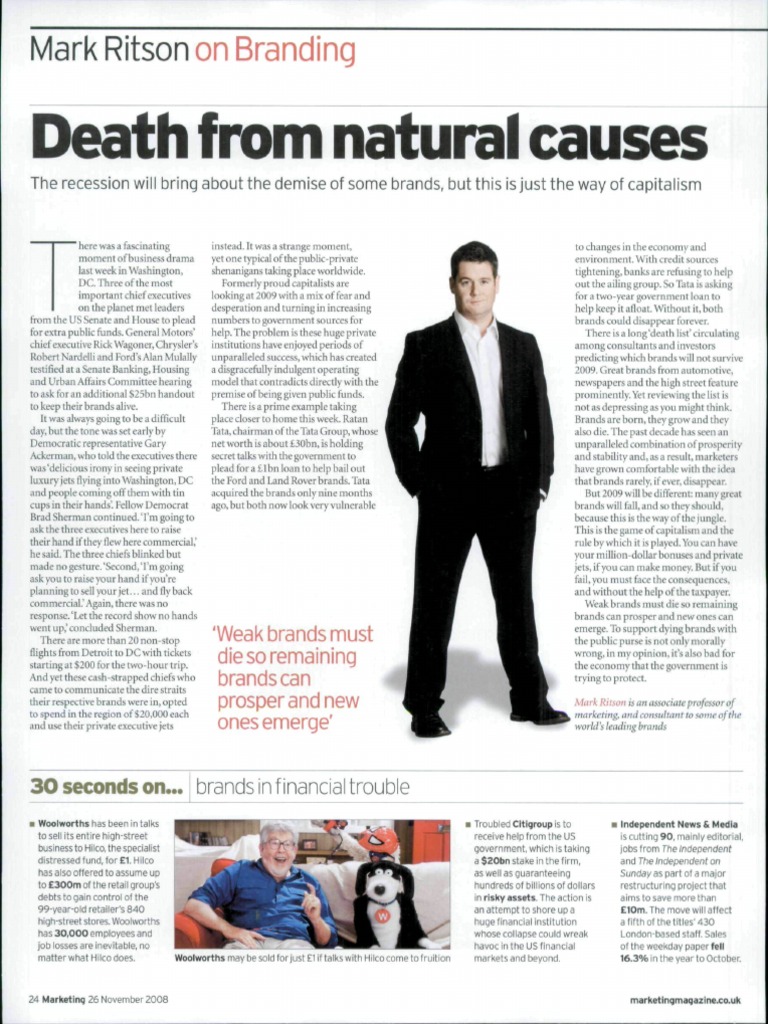 Death From Natural Causes | PDF | Economies | Business