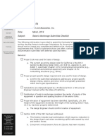 Memorandum: From: TJC and Associates, Inc. Date: March, 2014 Subject: Seismic Anchorage Submittals Checklist