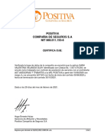 Certificado Positiva