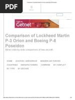 Comparison of Lockheed Martin P-3 Orion and Boeing P-8 Poseidon