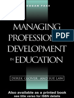 Derek (Glover - Managing Professional Development in Education (1996)
