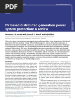 PV Based Distributed Generation Power System Protection: A Review