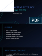 DIGITAL LITERACY - KOBO Toolbox