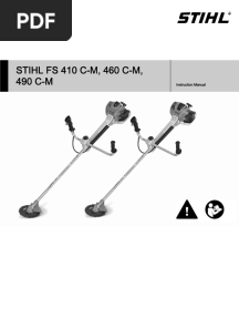 Stihl FS460 C-EM - Owners Manual (S1027)