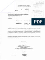 Carta notarial n.° 0255 - 13 ABR 2012 de APARICIO ZEGARRA a CHÁVEZ GONZALES (9 págs.)