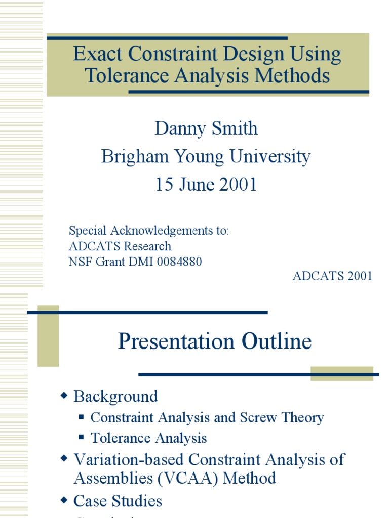 Exact Constraint Design Analysis | PDF | Kinematics | Matrix (Mathematics)
