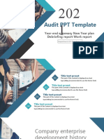 Audit PPT Template: Year-End Summary New Year Plan Debriefing Report Work Report