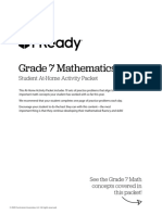 Iready at Home Activity Packets Student Math Grade 7 2020