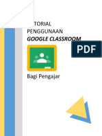 Tutorial Penggunaan Google Classroom (Pengajar)