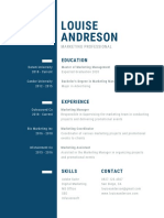 Green and White Two Tone Corporate Resume