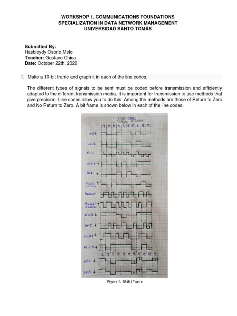 Line Codes and Power Spectral Density | PDF | Spectral Density ...