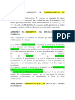 Definición y elementos del establecimiento de comercio