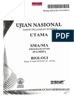 Soal Biologi SMA UN 2019 (WWW - Sudutbaca.com)