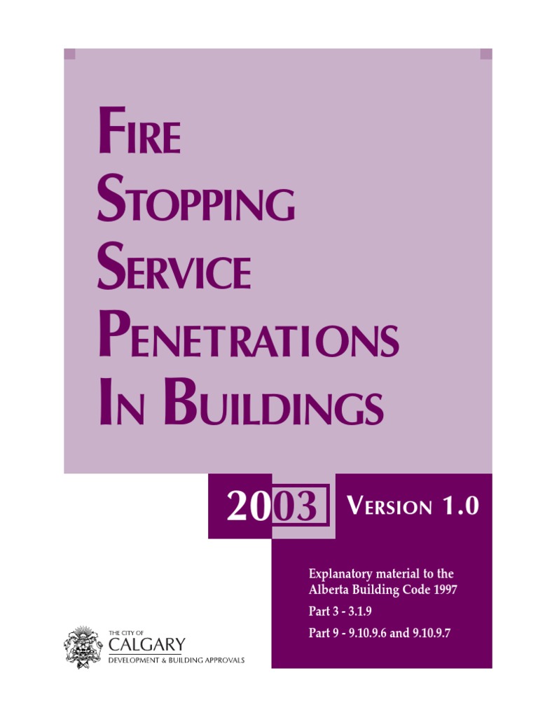 Fire Stopping Manual PDF Wall Duct (Flow)