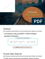 Polinomial (Suku Banyak)