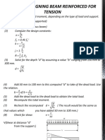 Steps in Designing Beam Reinforced For Tension