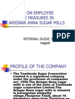 A Study On Employee Welfare Measures in Arignar Anna Sugar Mills