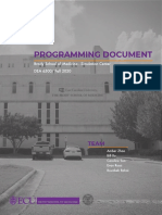 East Carolina University, Brody School of Medicine, Programming Document