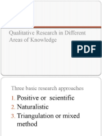 Lesson 4: Qualitative Research in Different Areas of Knowledge