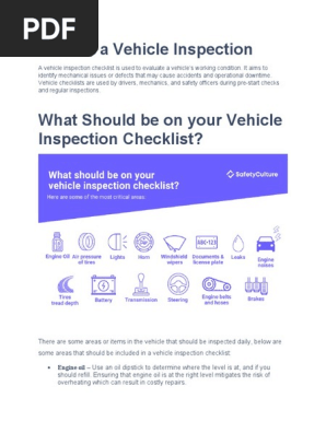 Vehicle Inspection