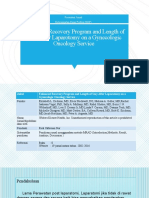 REDI Presjur PPT Enhanced Recovery Program and Length of Stay After Laparotomy On A Gynecologic Oncology Service