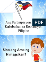 Partisipasyon NG Mga Kababaihan Sa Himagsikan