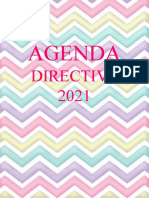 agenda directiva rayada 2021