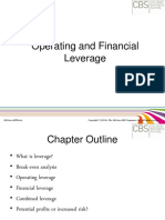 Session 4 Break Even Operating and Financial Leverage