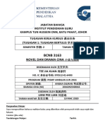 Muka Surat Depan Assignment BCNB 3163 (Tugasan 1)