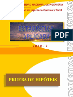 INF. ESTADÍSTICA - PRUEBA DE HIPÓTESIS 2020-2