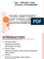 History of Project Management