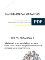 Manajemen Dan Organisasi