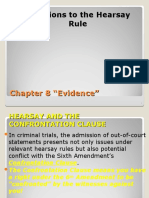 Exceptions To The Hearsay Rule: Chapter 8 "Evidence"