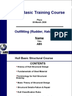 Hull Basic Training Course: Outfitting (Rudder, Hatch Cover)