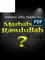 Madzhabmu Rasulullah