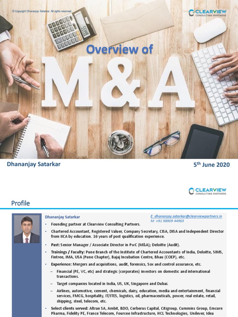 33 Introduction To M A - 5 Jun 2020 | PDF | Mergers And Acquisitions ...