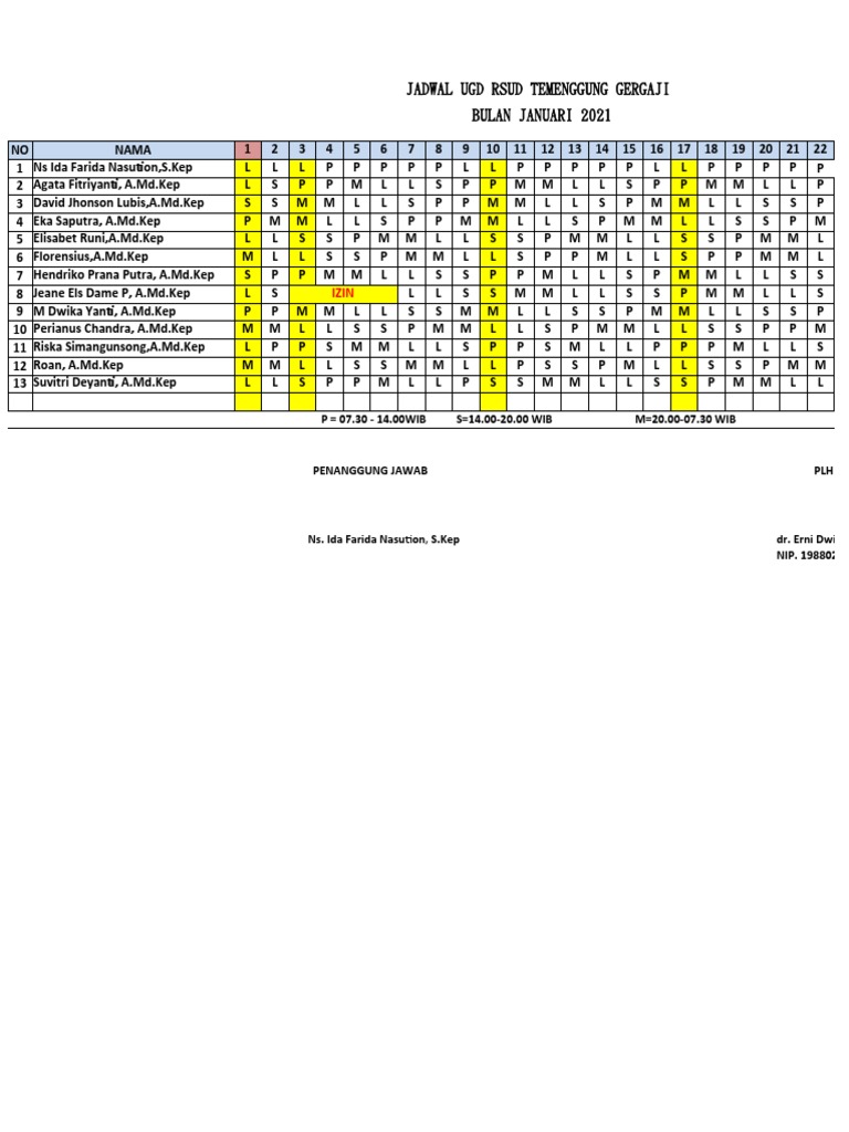Jadwal Ugd 2021 | PDF