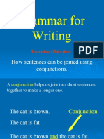 Grammar For Writing: How Sentences Can Be Joined Using Conjunctions