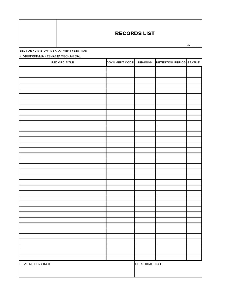 Records List (8765) | PDF
