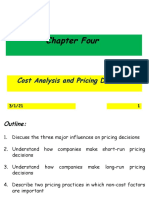 Chapt 4-Cost Analysis and Pricing Decisions