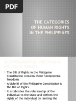 The Categories of Human Rights in The Philippines