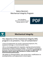 Valero Benicias Mechanical Integrity Program