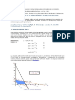 Tipos de solución de un problema gráfico de PL