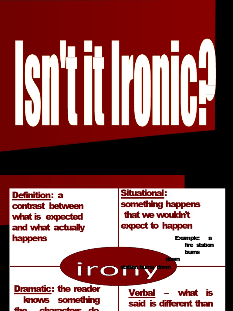 Types of Irony Explained | PDF | Irony