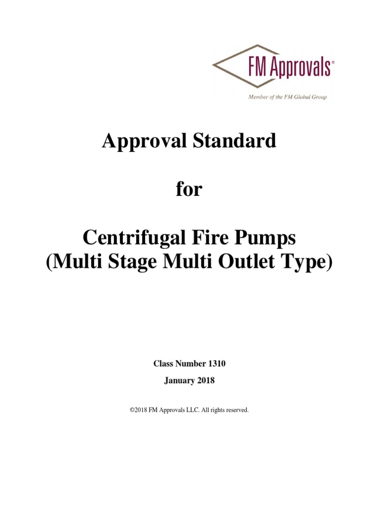 Centrifugal Fire Pumps Multi Stage Multi Outlet PDF Pump Applied