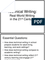 Technical Writing:: Real-World Writing in The 21 Century