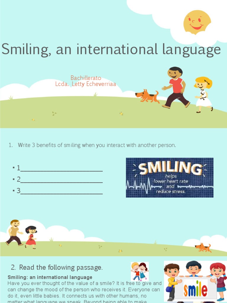 7.1 Smiling, An International Language | PDF