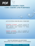 An Introduction To Cost Terms and Purposes