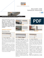 Balcony and Terraces Data Sheet